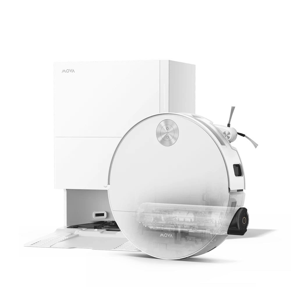France Moderne S70 Roller Robot Aspirateur Blanc